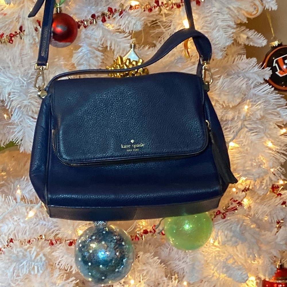 Kate Spade Navy Blue Purse (E) - Picture 2 of 5